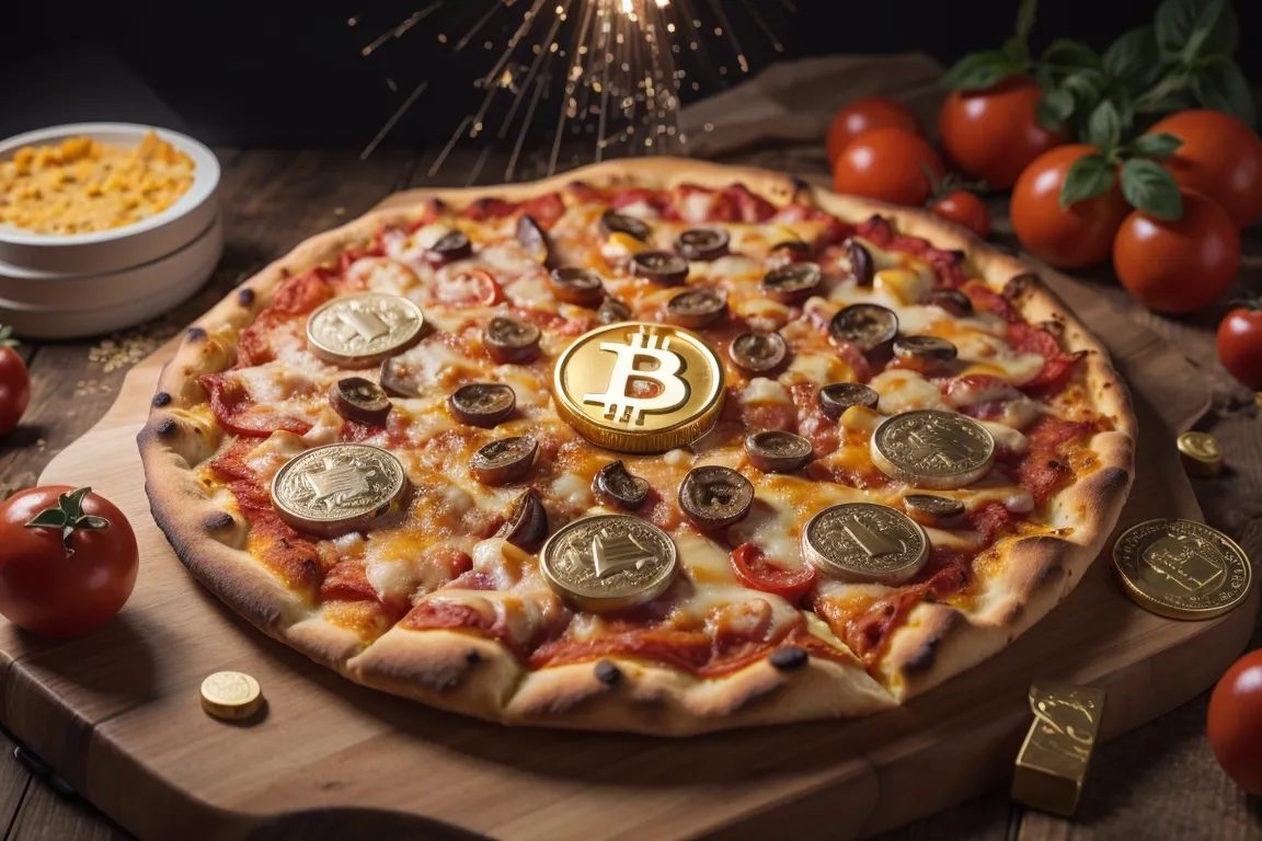 Pizza als Analogie für Blockchain, Security Token Offering und Smart Contracts.